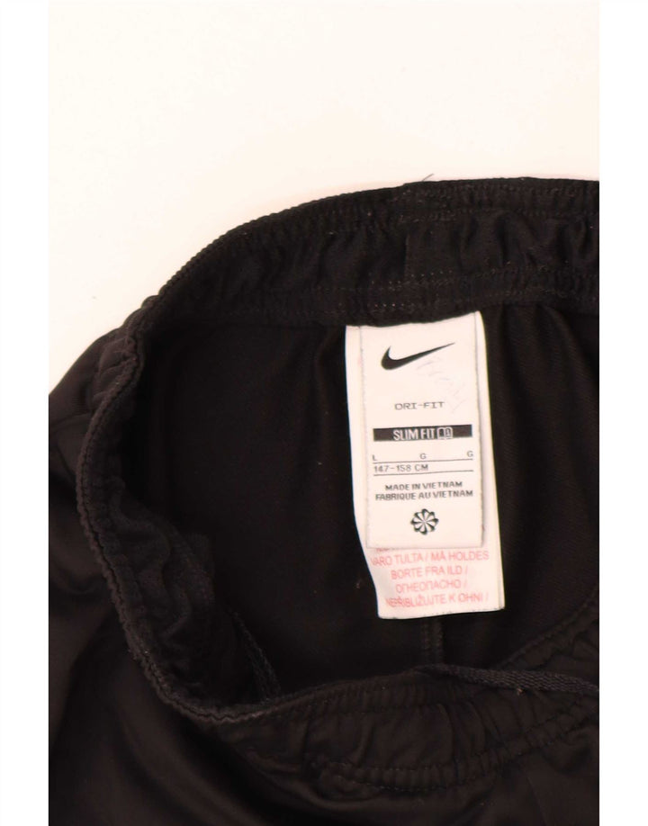 Chłopięce spodnie dresowe Nike Dri Fit Slim, 12-13 lat, duże, czarne, poliestrowe
