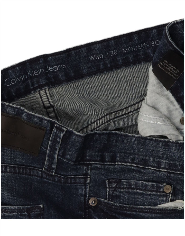 Damskie jeansy Modern Bootcut CALVIN KLEIN W30 L30 Granatowe, bawełniane