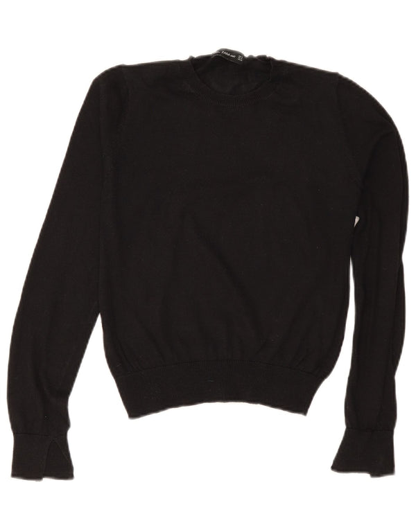 Sweter damski Zara z dekoltem w łódkę, UK 10, mały, czarny