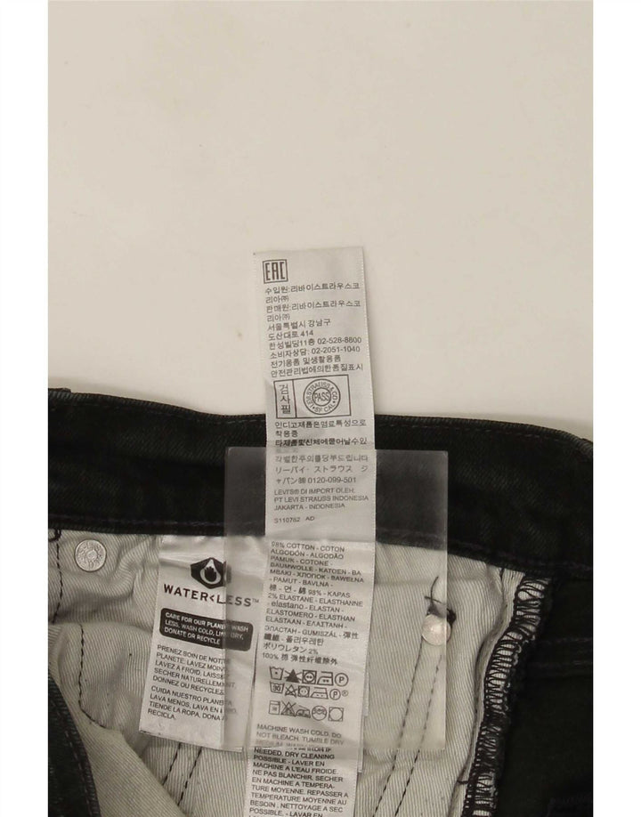 Męskie jeansy slim fit Levi's W30 L32 Czarna bawełna