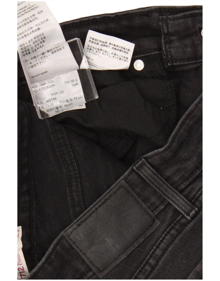 Damskie jeansy Levi's 712 Slim W29 L30 Szara bawełna