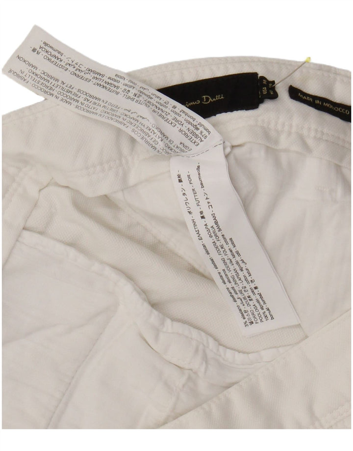 Męskie spodenki Chino Massimo Dutti EU 46 XL W38, biała bawełna
