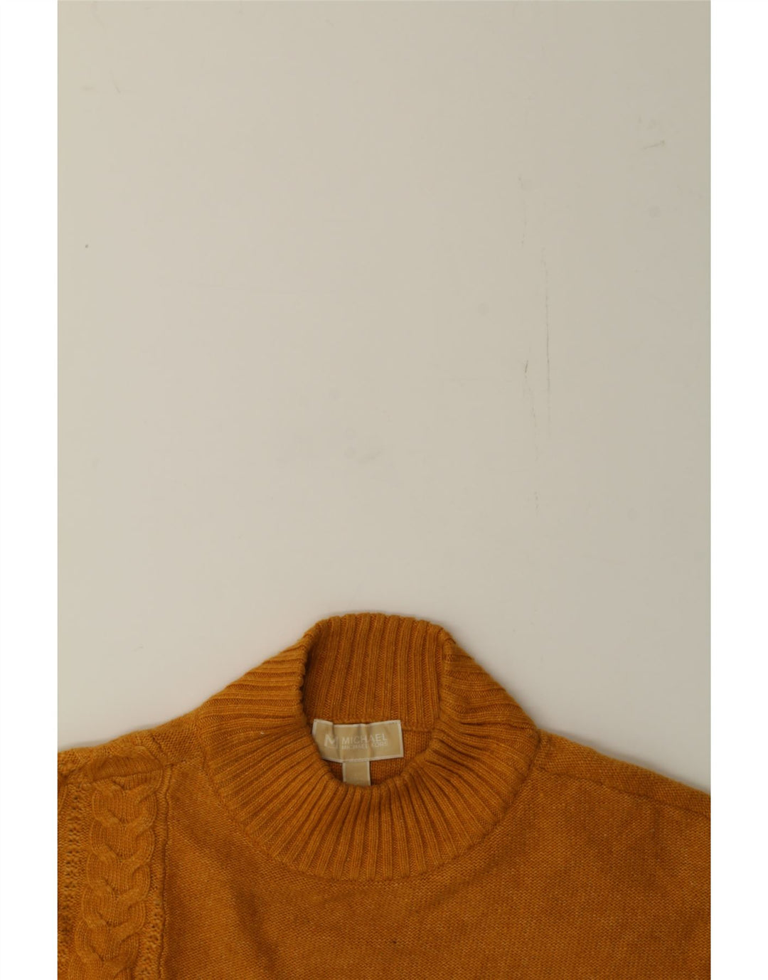 MICHAEL KORS Womens Turtle Neck Jumper Sweater UK 16 Large Yellow Vintage Michael Kors and Second-Hand Michael Kors from Messina Hembry 