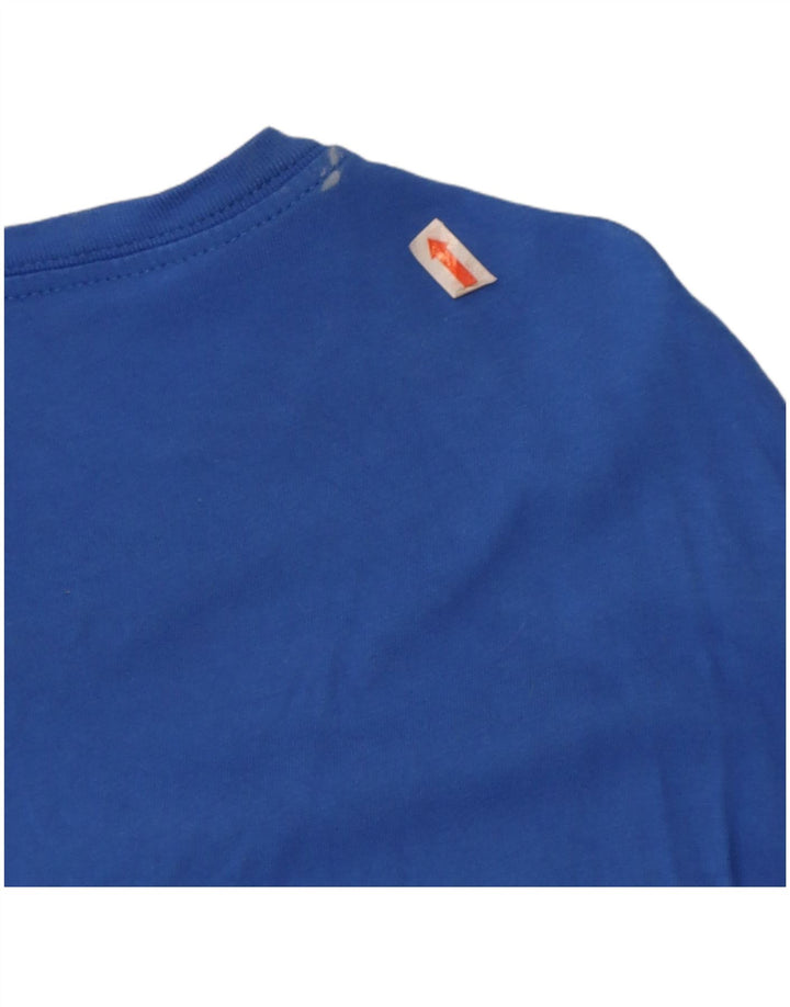 Męski T-shirt Nike o sportowym kroju, duży, niebieski, bawełniany