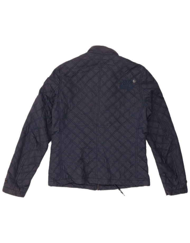 Damska pikowana kurtka Superdry UK 12, średni granat