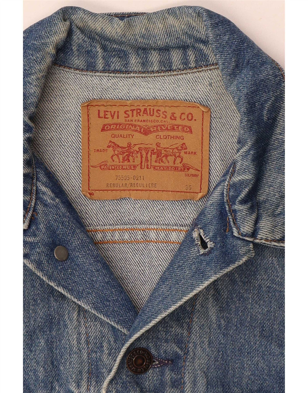Damska kurtka dżinsowa Levi's UK 8 Small Blue