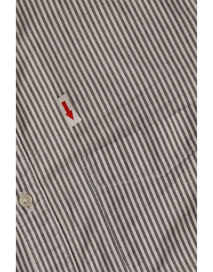 J. CREW Męska koszula Oxford Slim Fit Średnioszary, bawełniany w prążki