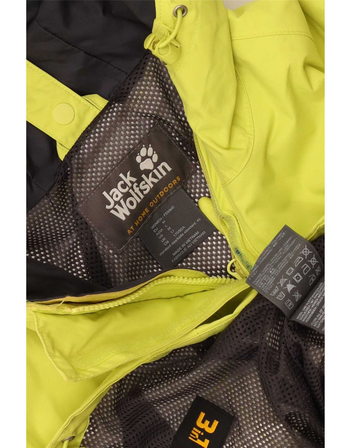 Męska kurtka przeciwdeszczowa z kapturem Jack Wolfskin UK 12 Średni żółty poliamid