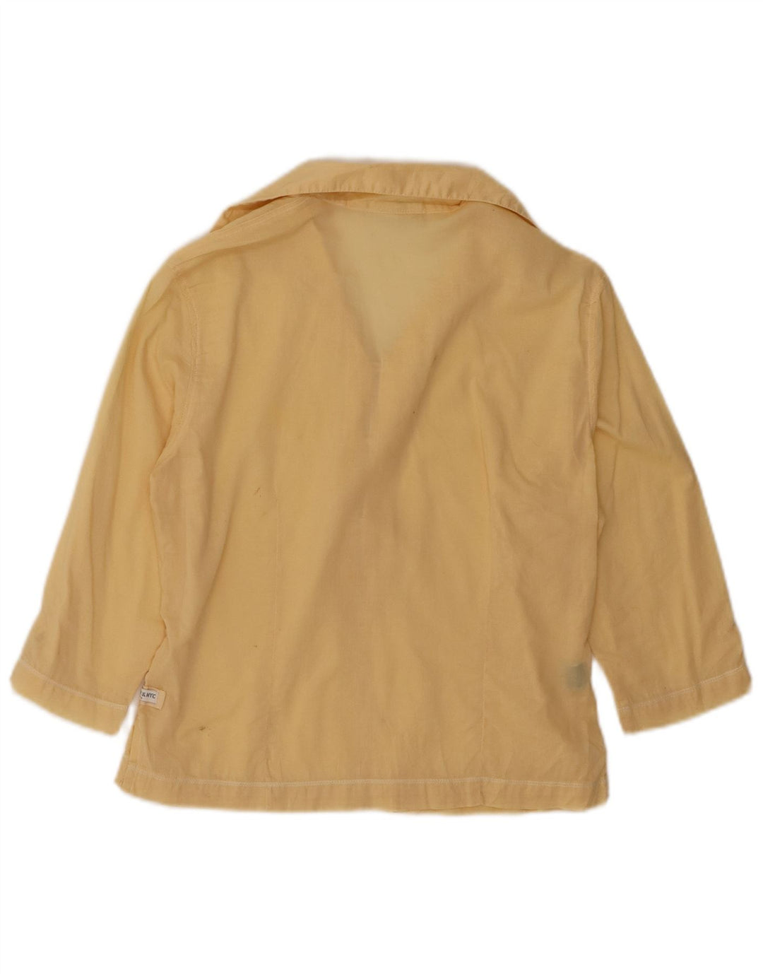 Damska koszula pulowerowa z rękawem 3/4 Murphy & Nye, UK 14, średnia żółta bawełna