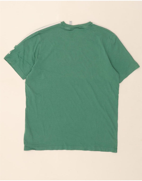 Adidas Męski T-shirt Top Średni Zielony Bawełna