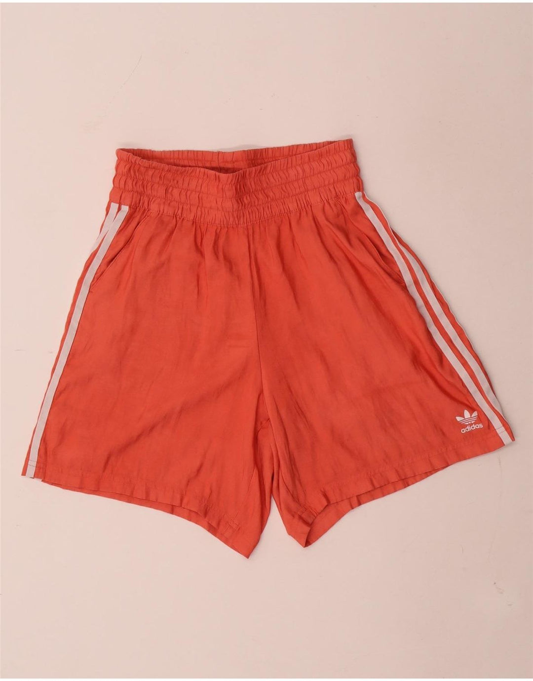 Damskie spodenki sportowe Adidas UK 10, małe, pomarańczowe, poliestrowe