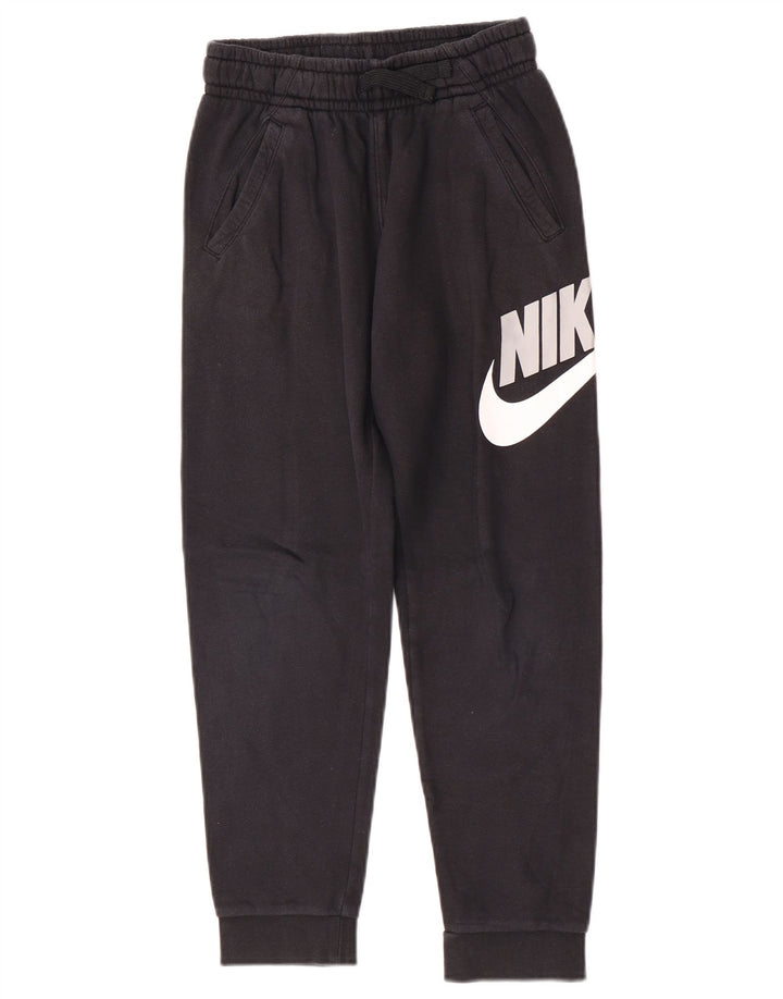 Chłopięce spodnie dresowe Nike z grafiką, 10-11 lat, średnie czarne
