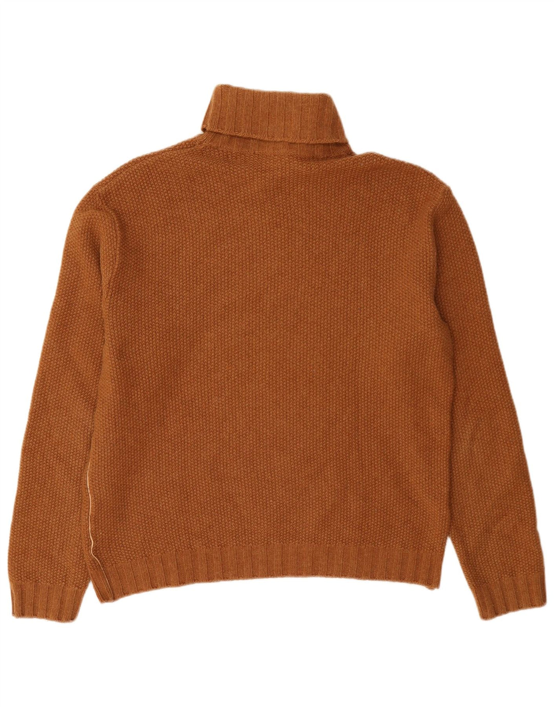 ALVIERO MARTINI Damski sweter z golfem IT 52 2XL Brązowa wełna