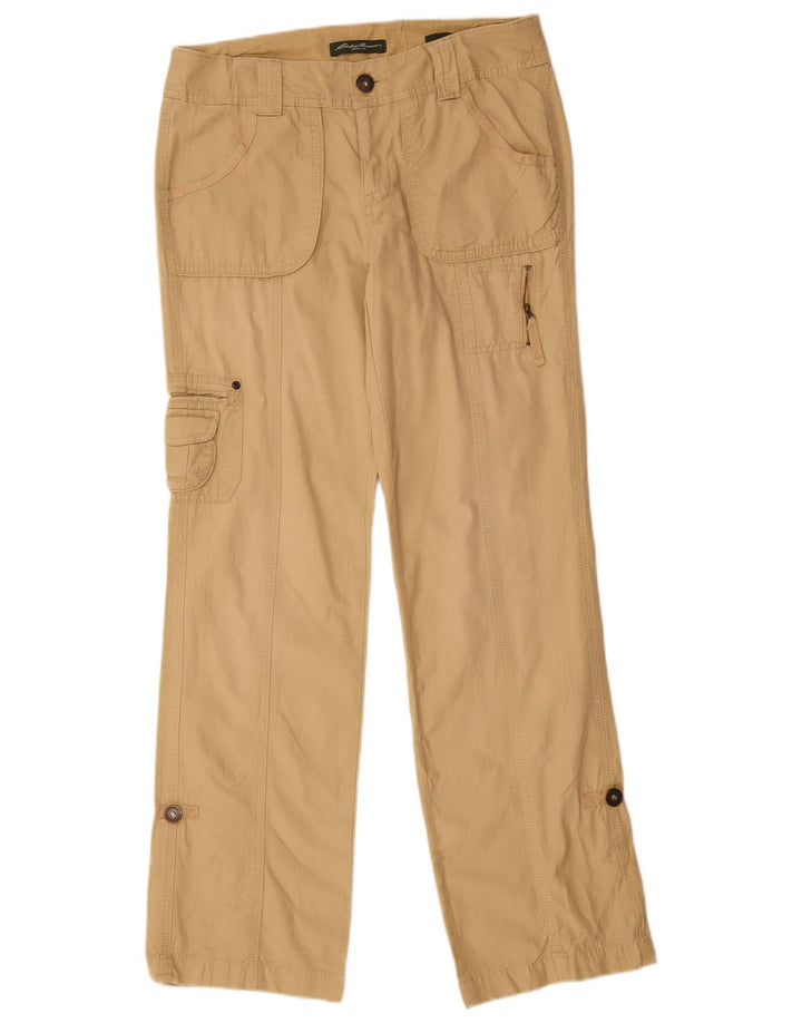 Spodnie damskie EDDIE BAUER Straight Cargo US 6 Medium W30 L32 Beżowe
