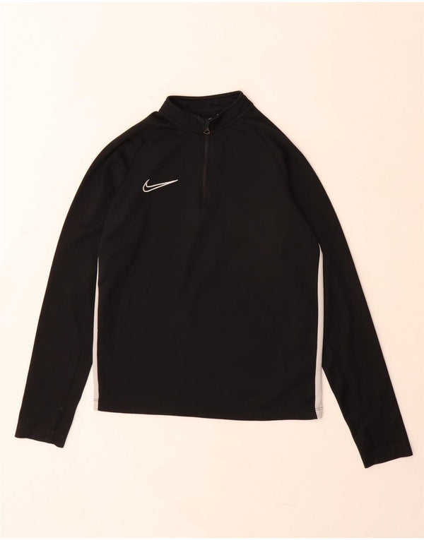 Chłopięcy sweter dresowy Nike Dri Fit 10-11 lat, średni czarny, blok kolorów