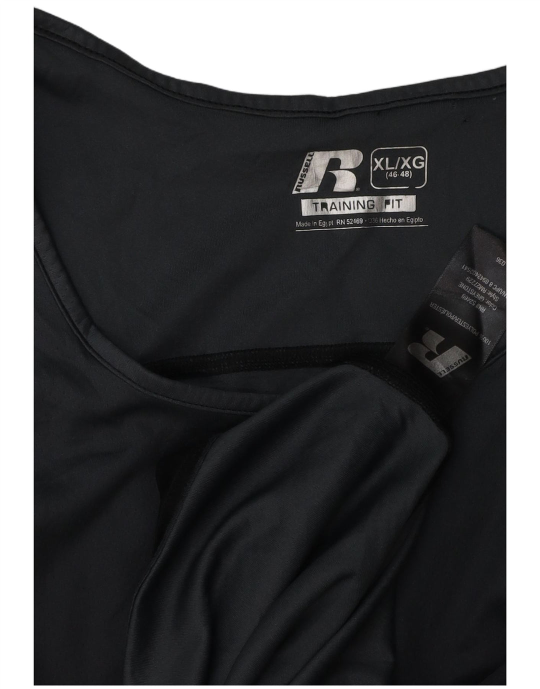 Męska kamizelka RUSSELL ATHLETIC UK 46/48 XL, czarny poliester