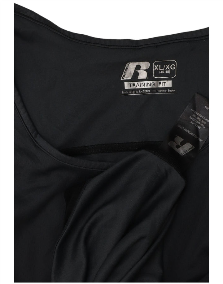 Męska kamizelka RUSSELL ATHLETIC UK 46/48 XL, czarny poliester