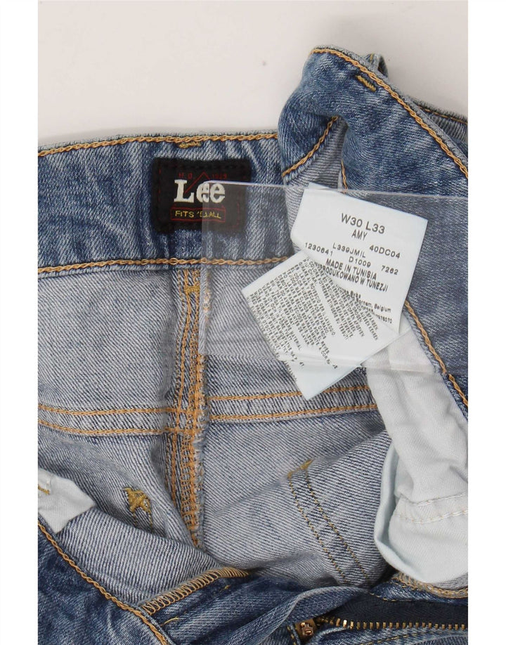 Damskie jeansy Lee Amy Slim W30 L29 Niebieskie bawełniane