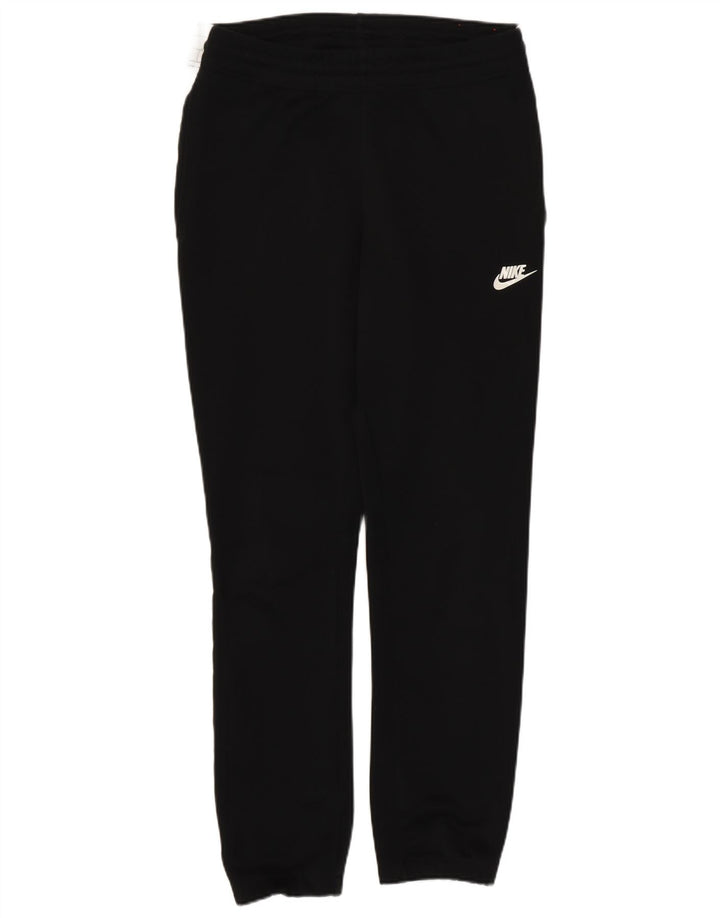 Męskie spodnie dresowe Nike Joggery, małe, czarne, poliestrowe bloki kolorów