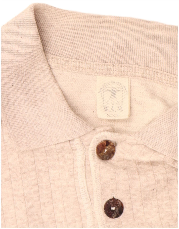 Męski sweter polo VINTAGE 2XL w kolorze beżowym