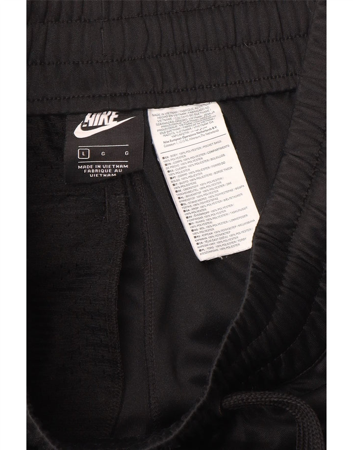 Męskie spodnie dresowe Nike, duże, czarne, poliestrowe