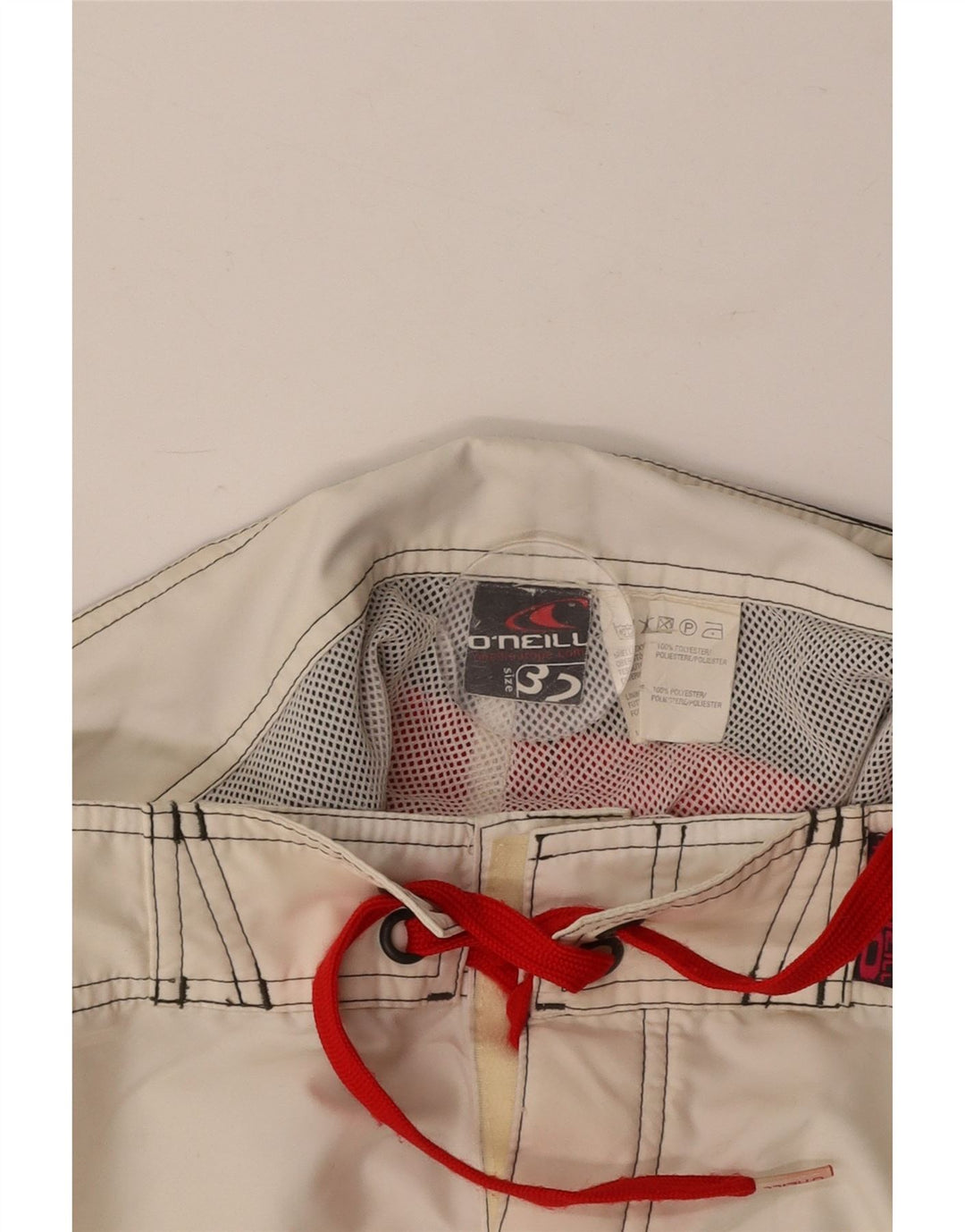 Męskie spodenki kąpielowe O'NEILL z grafiką, poliester w kolorze średniej bieli