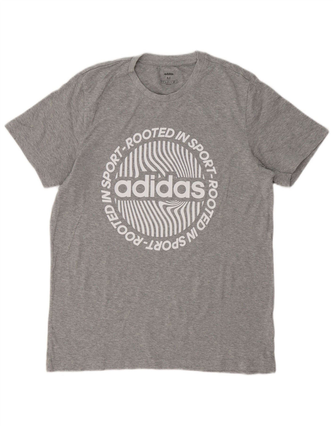 Męska koszulka graficzna Adidas Top Medium Grey Flecked