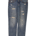 Damskie jeansy Levi's 501 w trudnej sytuacji W29 L28 Niebieskie bawełniane