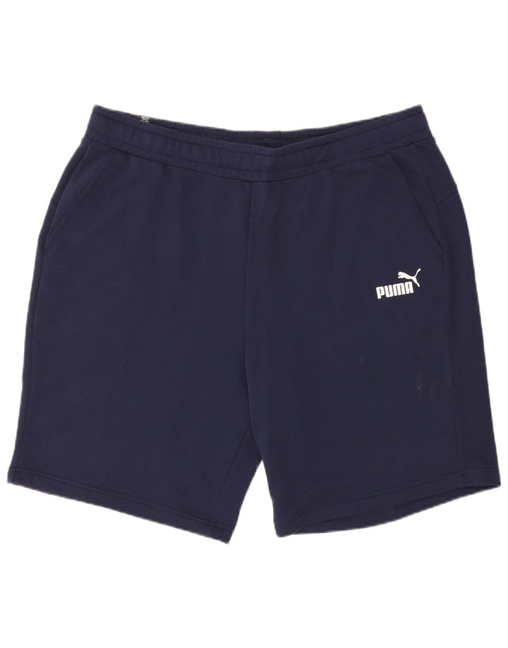 Męskie spodenki sportowe Puma 2XL Granatowe, bawełniane