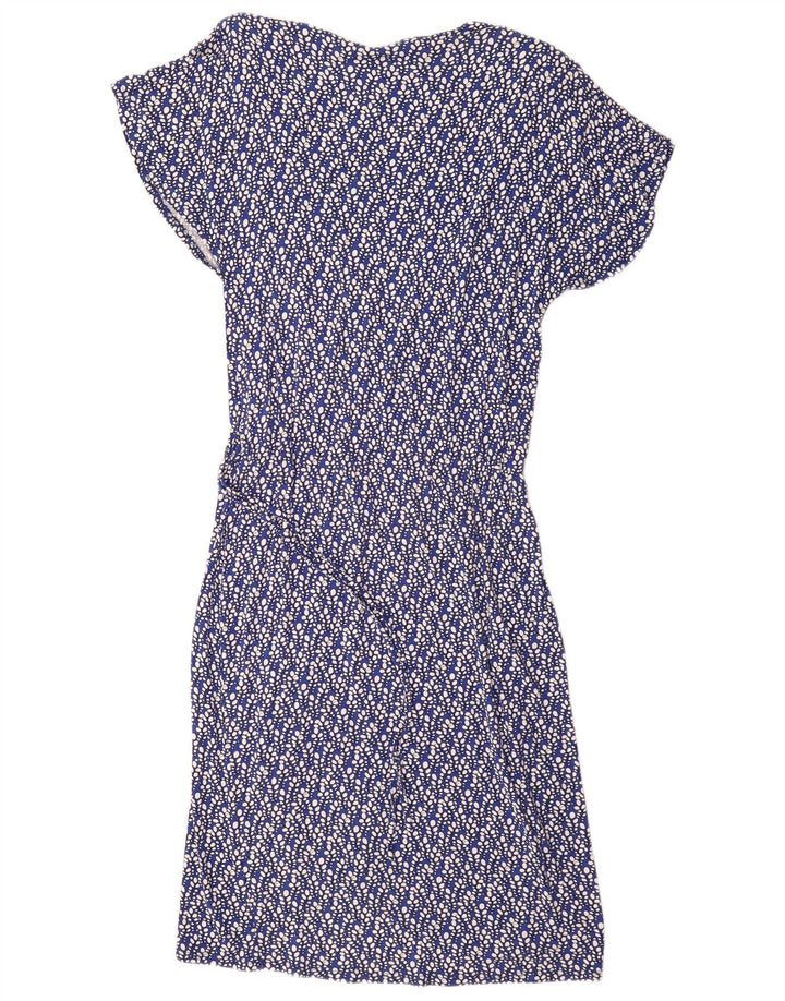 MONSOON Womens Wrap Dress UK 12 Medium  Blue Floral