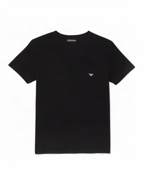 Damska koszulka graficzna Emporio Armani Top UK 14 Medium Black