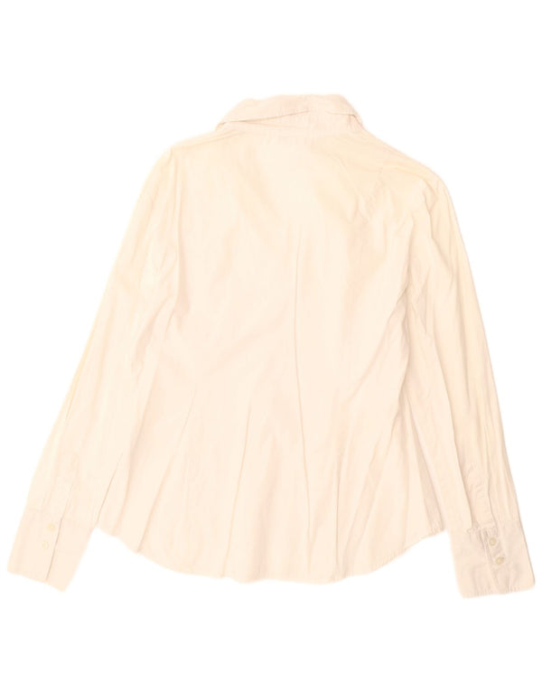 Damska koszula pulowerowa Benetton UK 16, duża, z białej bawełny