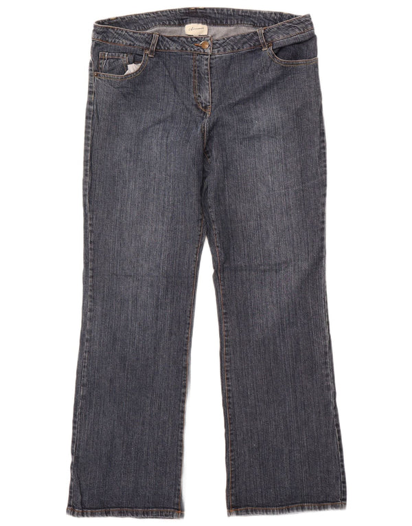 Damskie proste dżinsy z autografem UK 18 XL W38 L33 Niebieskie