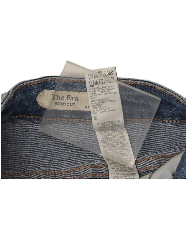 Marks & Spencer Damskie The Ivy Bootcut Jeans UK 12 Medium W30 L29 Niebieskie