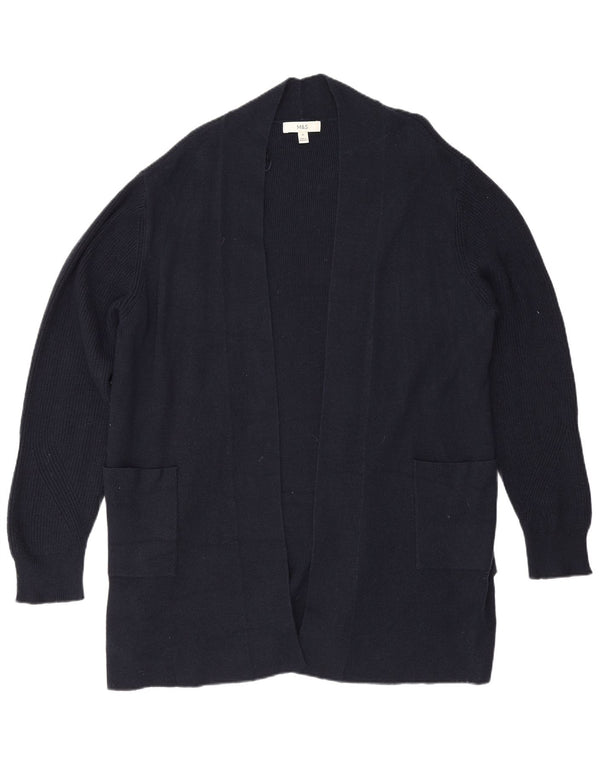 Sweter damski Marks & Spencer Longline Open Cardigan UK 20 2XL granatowy