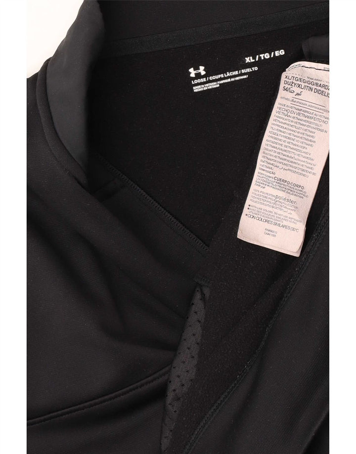 Męska bluza z zamkiem błyskawicznym Under Armour XL, czarny poliester