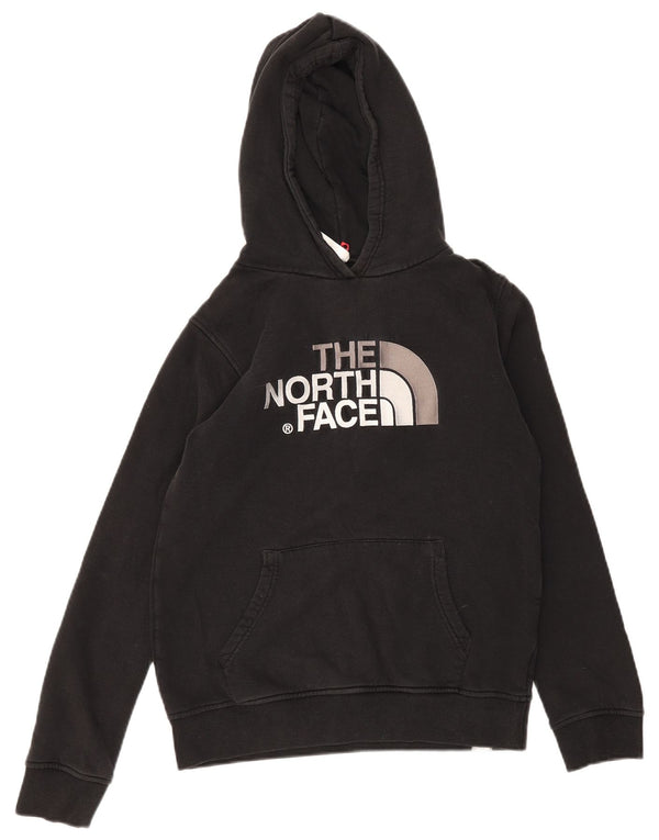 Dziewczęcy sweter z kapturem The North Face z grafiką, 13-14 lat XL, czarny, bawełniany