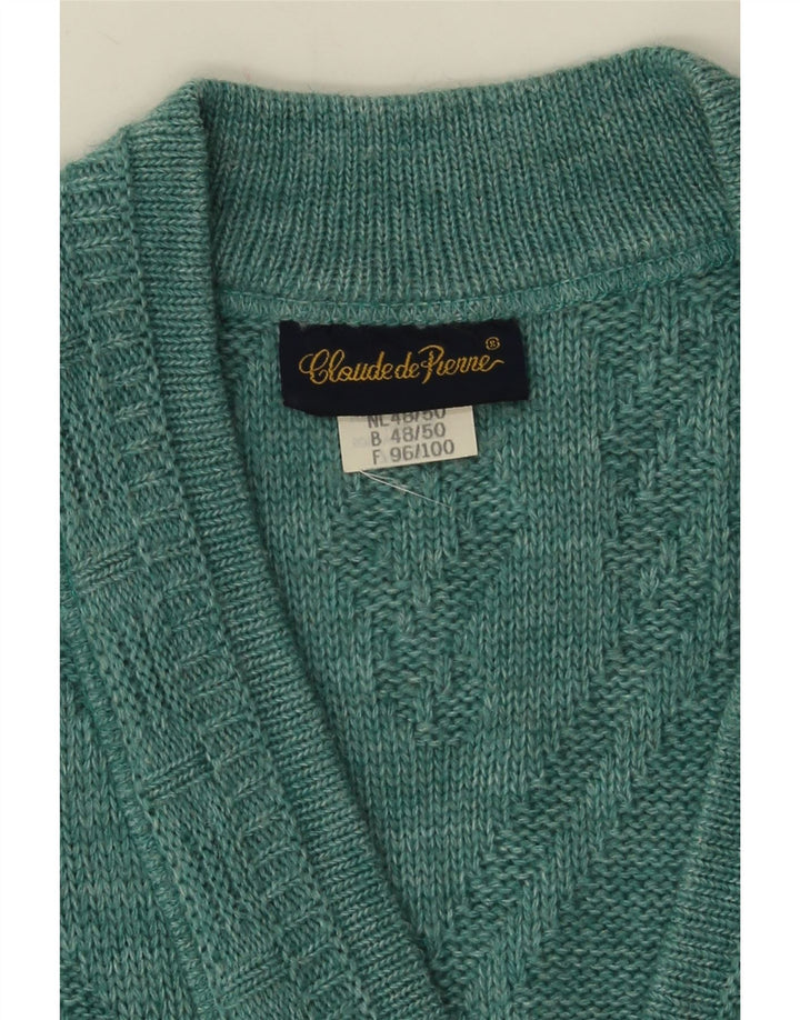 Męski sweter bez rękawów Claude De Pierre IT 48/50 średni niebieski