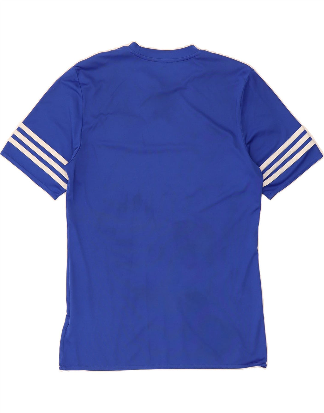 ADIDAS Mens MCS Academy Graphic T-Shirt Top Medium Blue Polyester Vintage Adidas and Second-Hand Adidas from Messina Hembry 