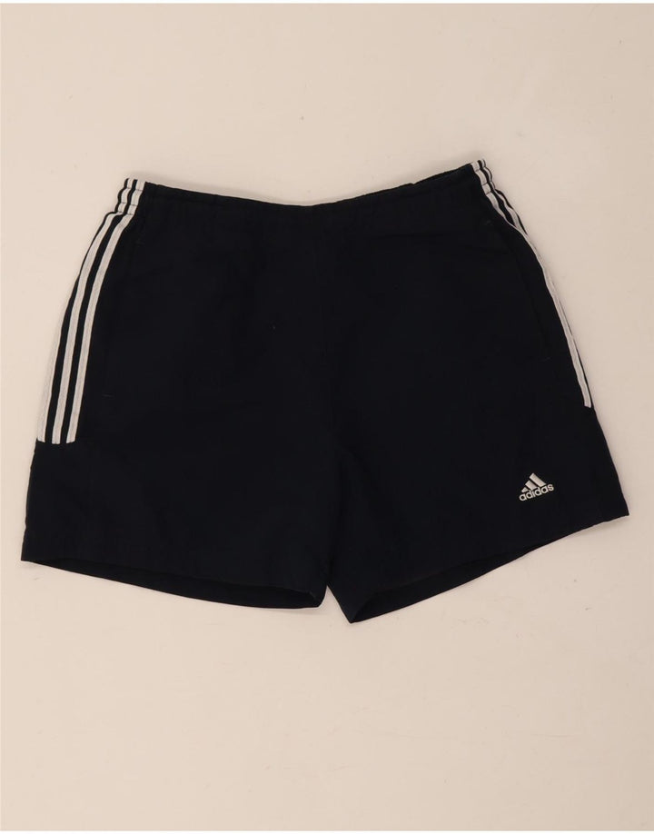 Damskie spodenki sportowe Adidas UK 10, małe, granatowe, poliestrowe