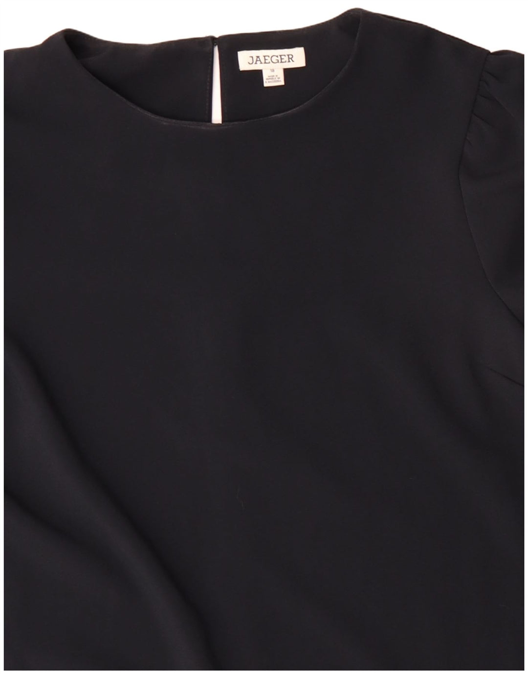 Damska sukienka typu shift JAEGER z długim rękawem UK 18 XL Granatowy poliester