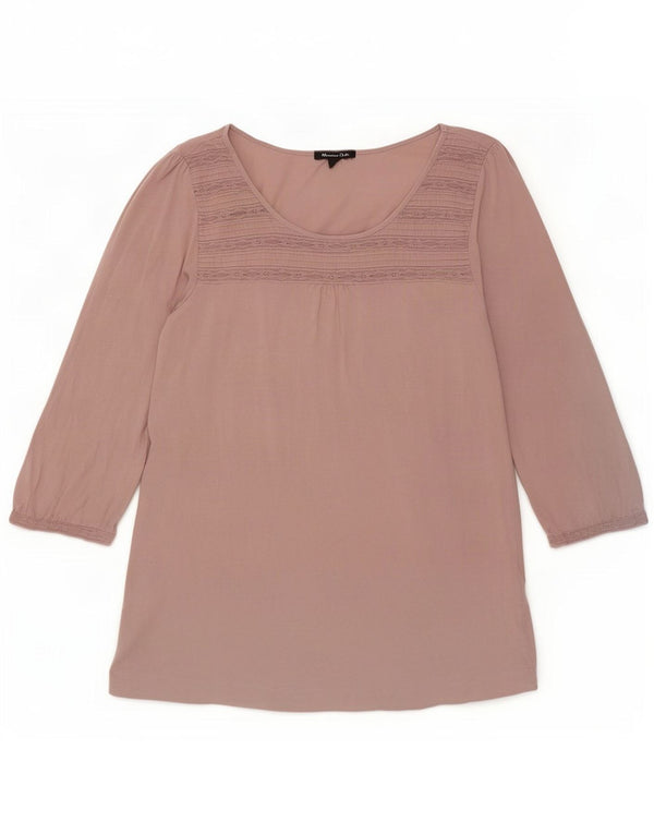Damski top Massimo Dutti z rękawem 3/4 UK 12, średni róż