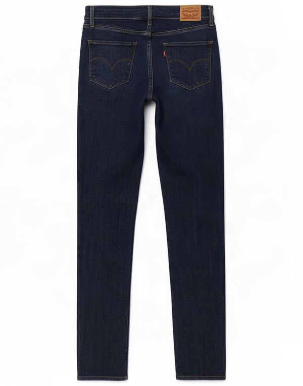 Damskie jeansy Levi's 721 Skinny z wysokim stanem W28 L32 Niebieskie bawełniane