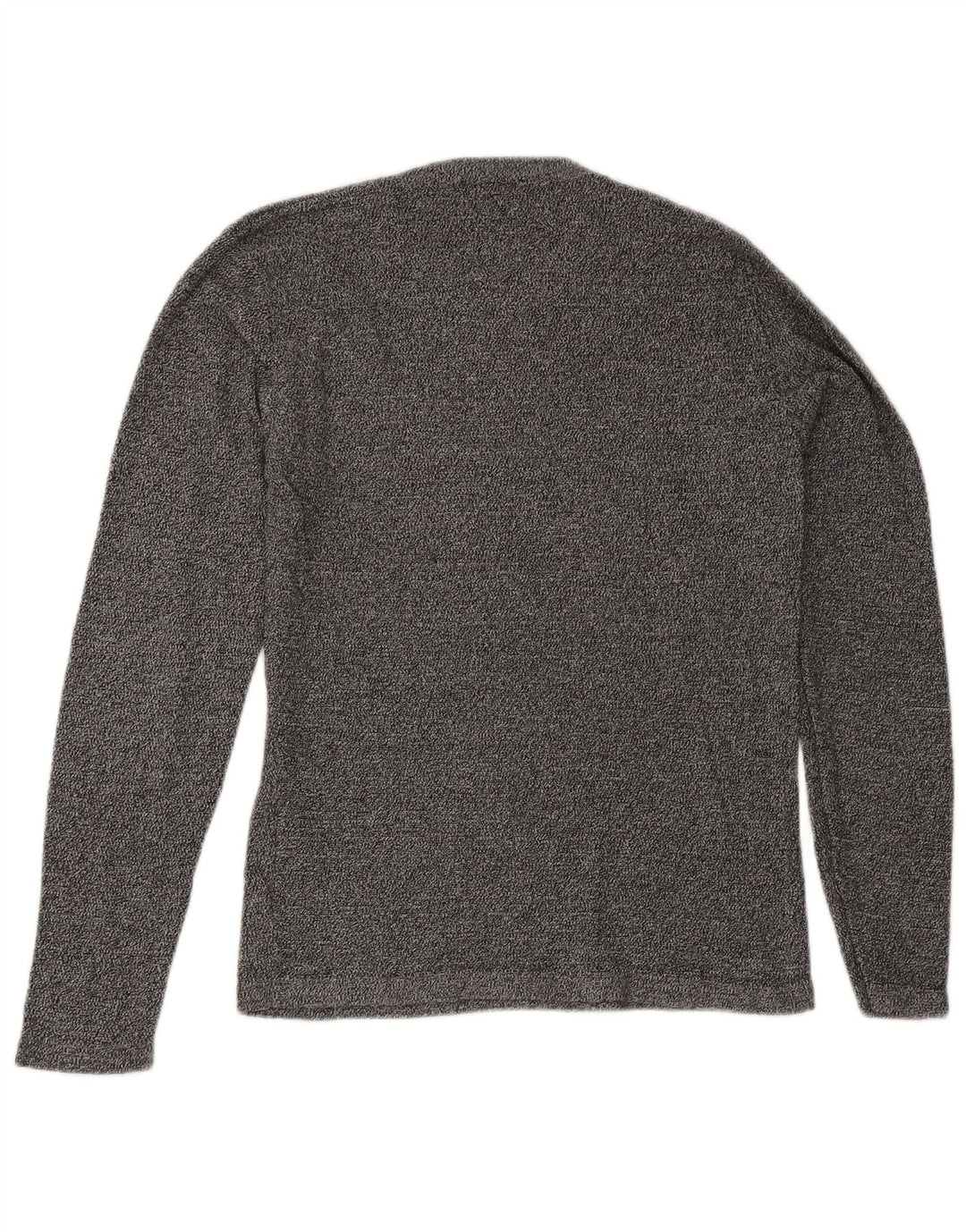 Męski sweter Jack & Jones z okrągłym dekoltem, średnioszary, bawełniany w plamki