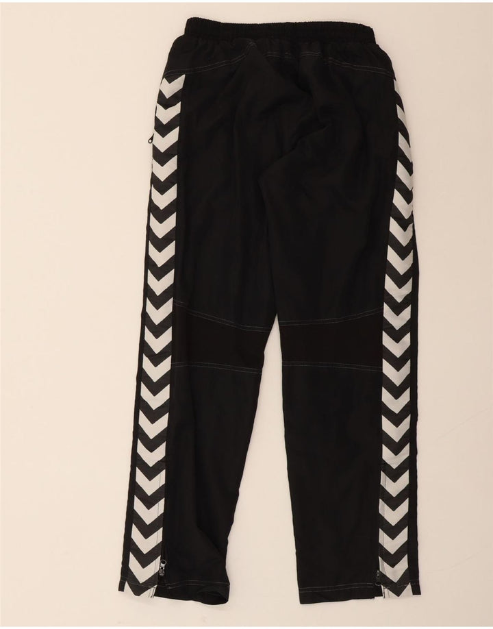 HUMMEL Mens Graphic Tracksuit Trousers Small  Black Polyester Vintage Hummel and Second-Hand Hummel from Messina Hembry 
