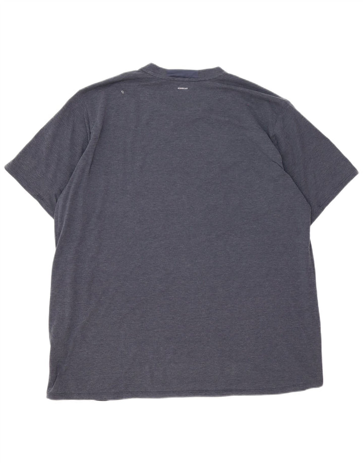 T-shirt męski Adidas Top 2XL granatowy poliester
