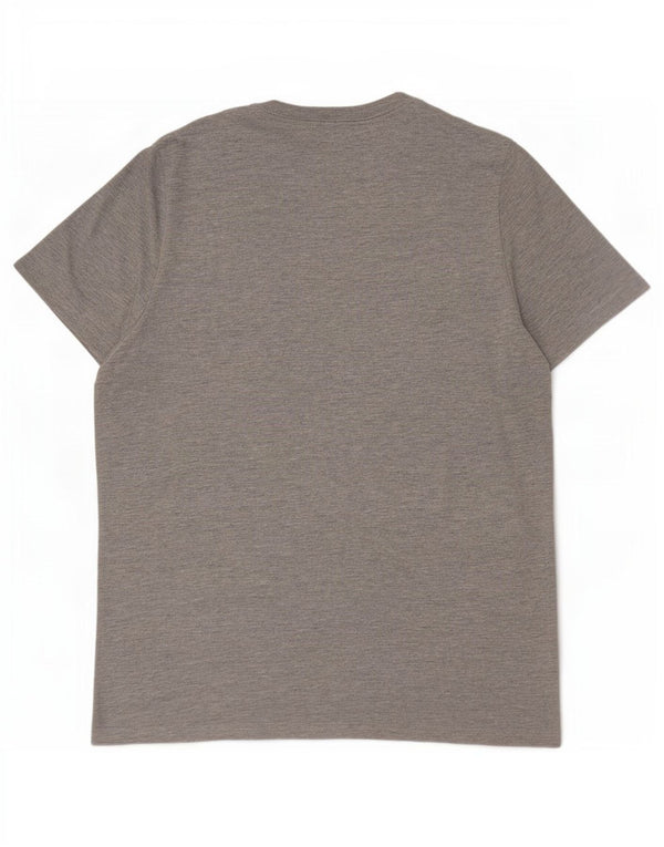 Męska koszulka z grafiką Tommy Hilfiger Top XL, szara, nakrapiana