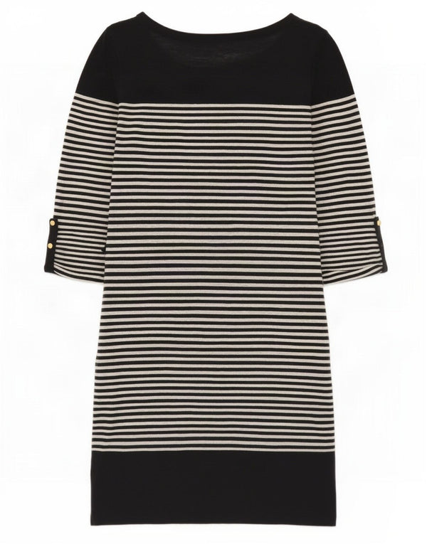Sukienka damska Massimo Dutti z rękawem 3/4 UK 10 w małe granatowe paski