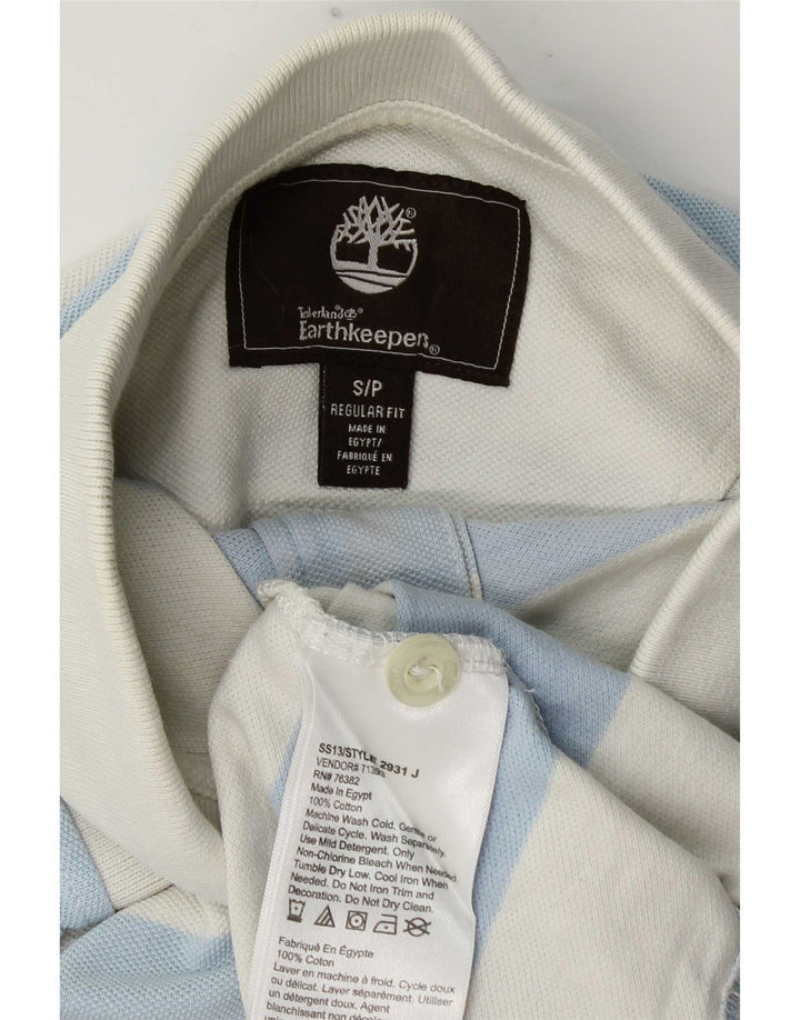Męska koszulka polo Timberland Earthkeepers o regularnym kroju, w małe niebieskie paski