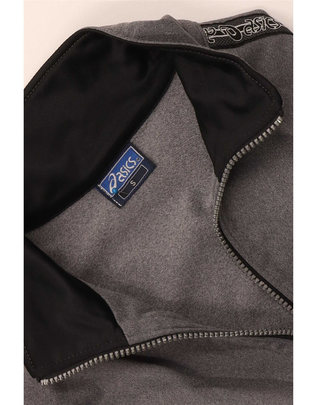 Męska kurtka dresowa Asics z grafiką, mała, szara